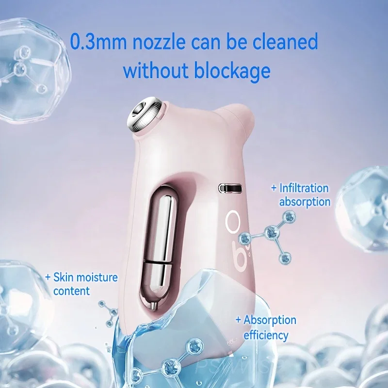 2023 New  Home Portable Air Brush Beauty Paint Spray Nano Mist Spray Mini Oxygen Injector for Beauty Tools
