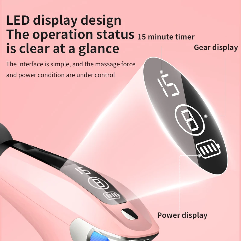 New Hand Size Gift Set Muscle Vibration New Bluetooth 24v Cordless Tissu Fascia Mini Body Massage Machine Massage Gun Lcd