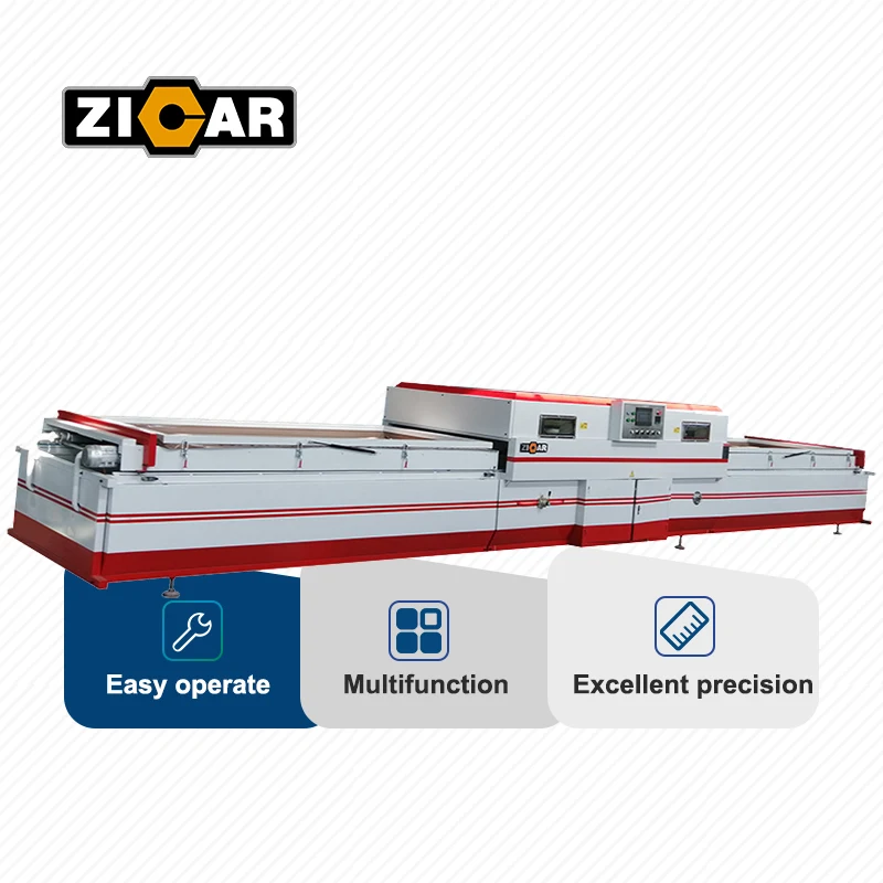 ZICAR cabinet door mdf veneer pvc High gloss film vacuum membrane machine 1300mm furniture pressa a membrana