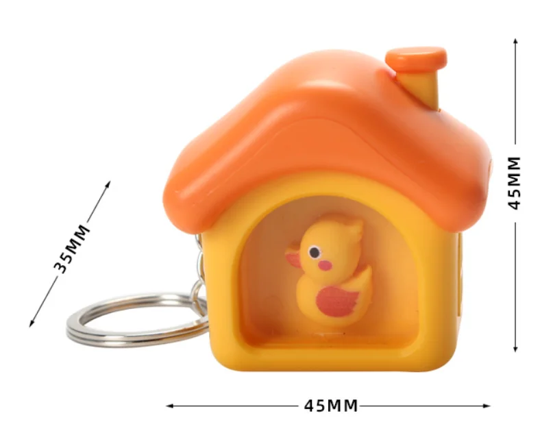 SJ230104 Капсульная игрушка 3D пластиковый мини-брелок для дома со светодиодным фонариком и звуком детские игрушки