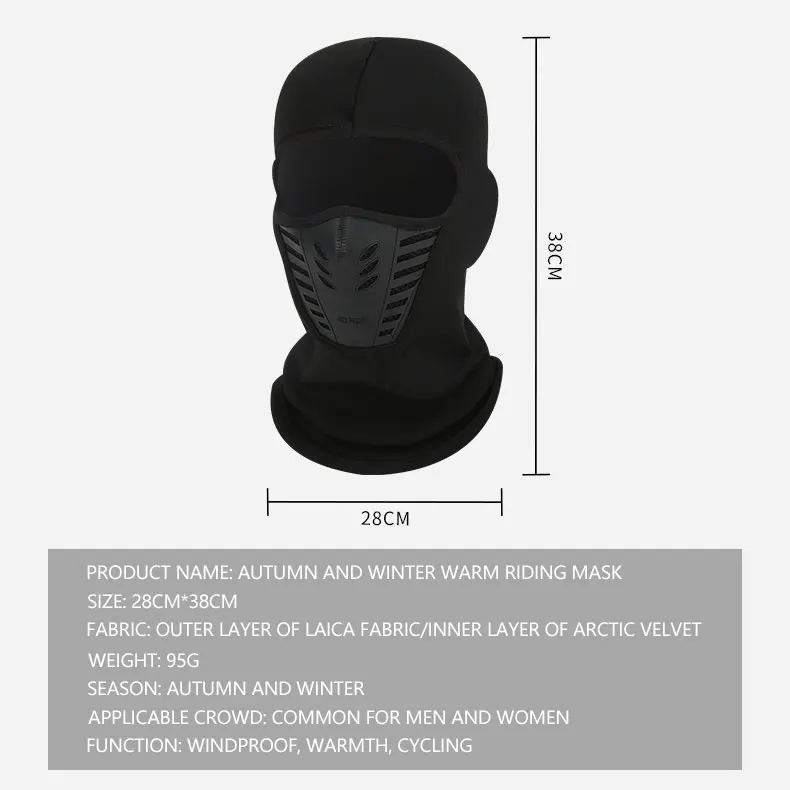 JETSHARK balaclava motorcycle winter windproof Neck Warmer Hood scarf for men and women ski cycling hiking sports full face hats