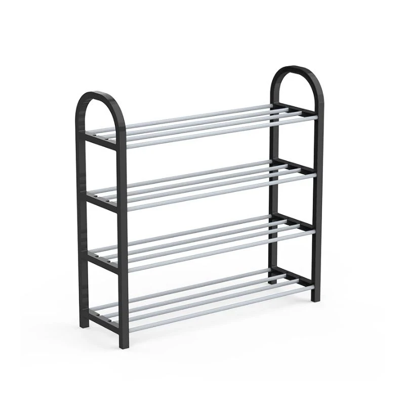 High Quality 10 Pairs 4 Tier Shelves Wicker Shoe Rack With CE Certificate