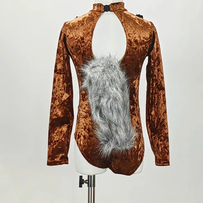 girl little squirrel dress Christmas dance child ballet dance costume animal role playing Halloween stage performance dance wear