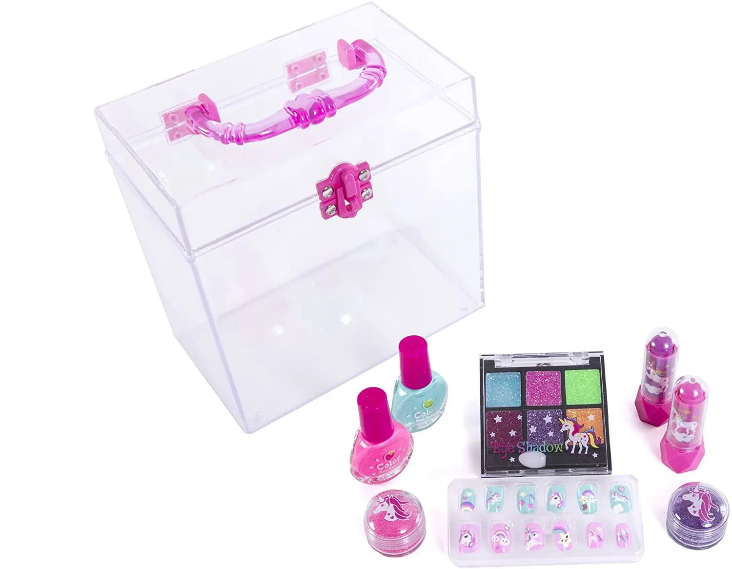 2023 Hot Eye Shadow Nail Polish Kids Beauty Makeup Box Girl Princess Party Makeup Kit Manufacturer