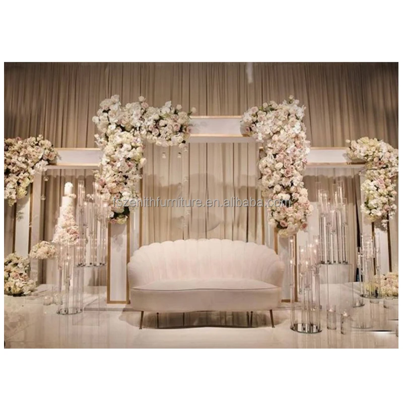 Cheap Silk Roses Daisies White Flowers Wedding Backdrop Milk White Artificial Flower Runner Wedding Decoration