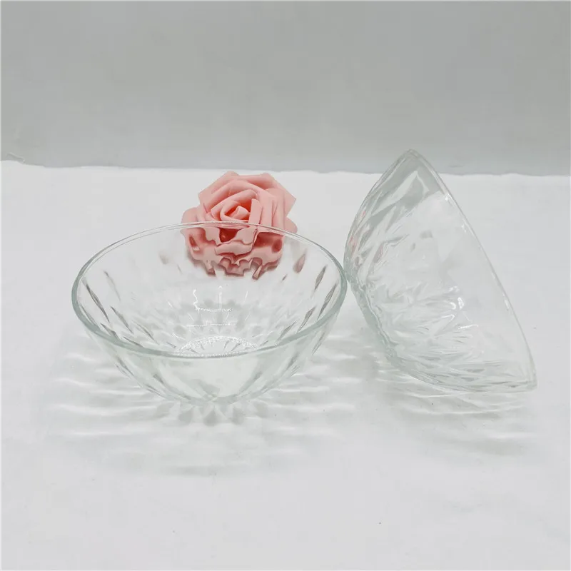 factory wholesale 2-piece glass bowl set Salad bowl dessert bowl Heat-resistant glass   Large quantity and good price