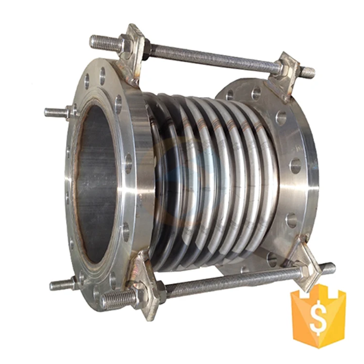 Stainless Steel Exhaust Metal Corrugated Bellows Flexible Expansion Joint Axial Corrugated Compensator