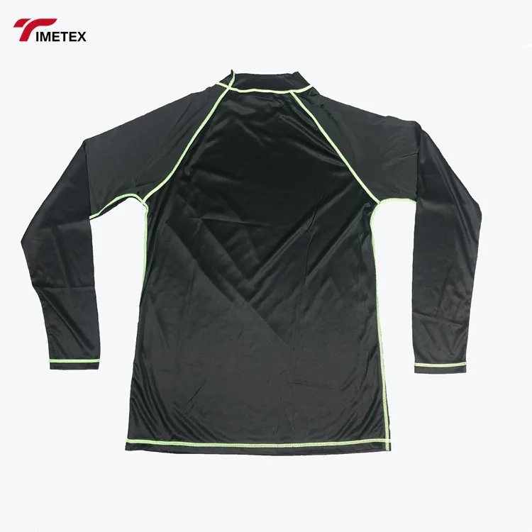 Oem Custom Logo 100% Polyester Quick Dry Fabric UPF 50 Solid Color Long Sleeve Shirts Tops Men Rash Guard