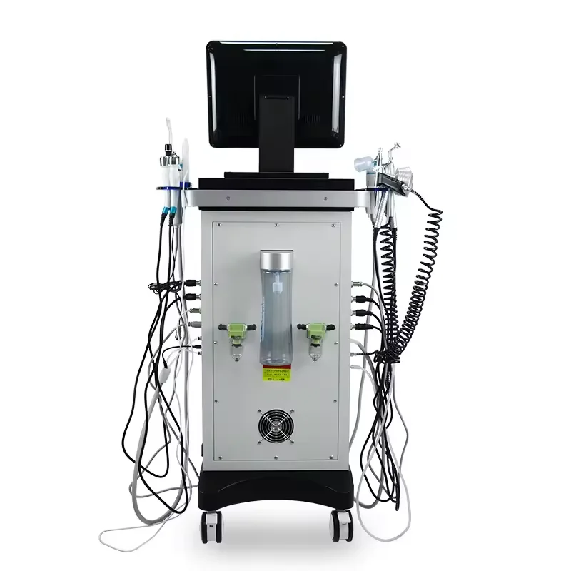 Top quality Low Price 14 in 1 Hydra Oxygen Jet Dermabrasion Hydro Aqua Peeling Beauty Face Equipment Salon Facial Machine