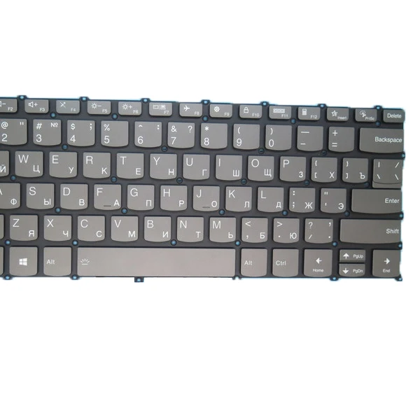 Laotop клавиатура для Lenovo Ideapad Flex 5-14ITL05 Россия с подсветкой серый Новинка