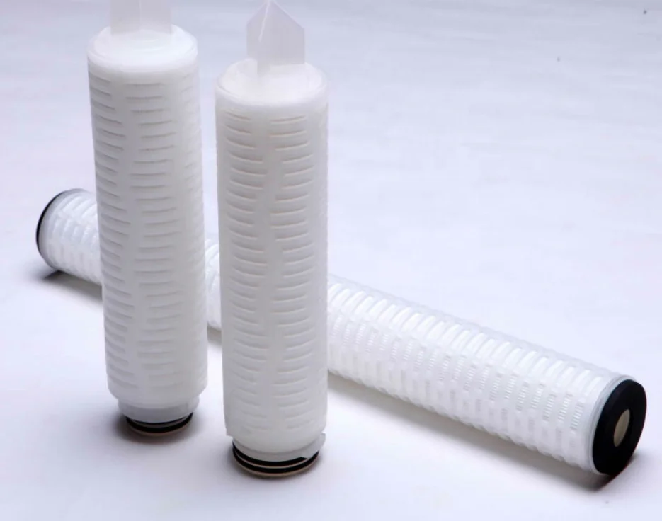 PP Pleated Filter Cartridge With High Flow Low Differential Pressure And Long Service Life plastic core for pleated filter