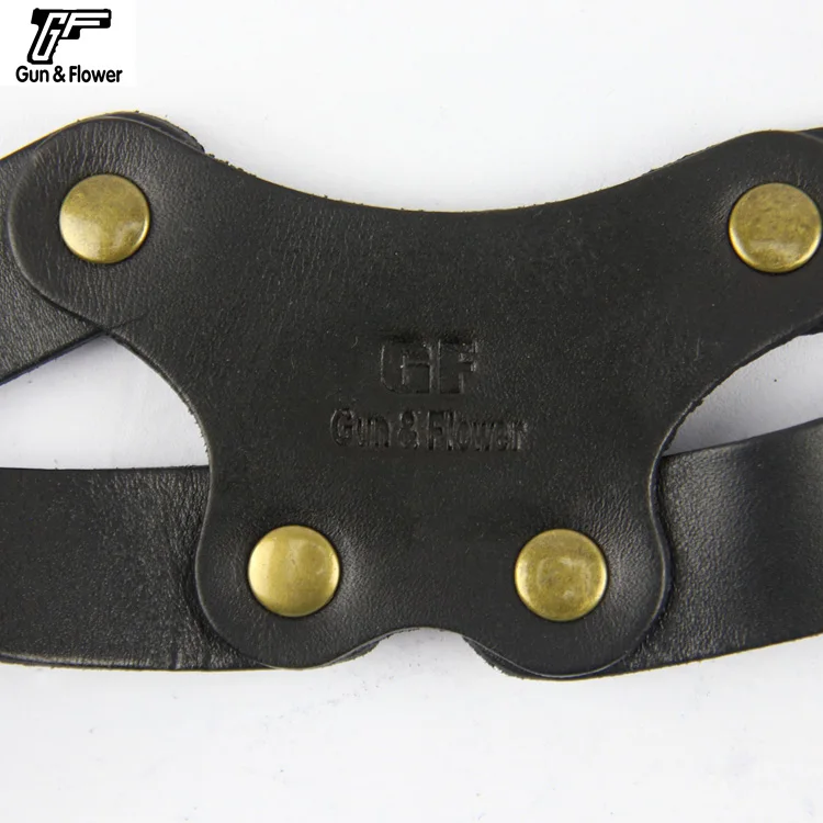 GunFlower Tactical Shoulder genuine Italy cowhide Leather vegetable tanned, premium leather Holster