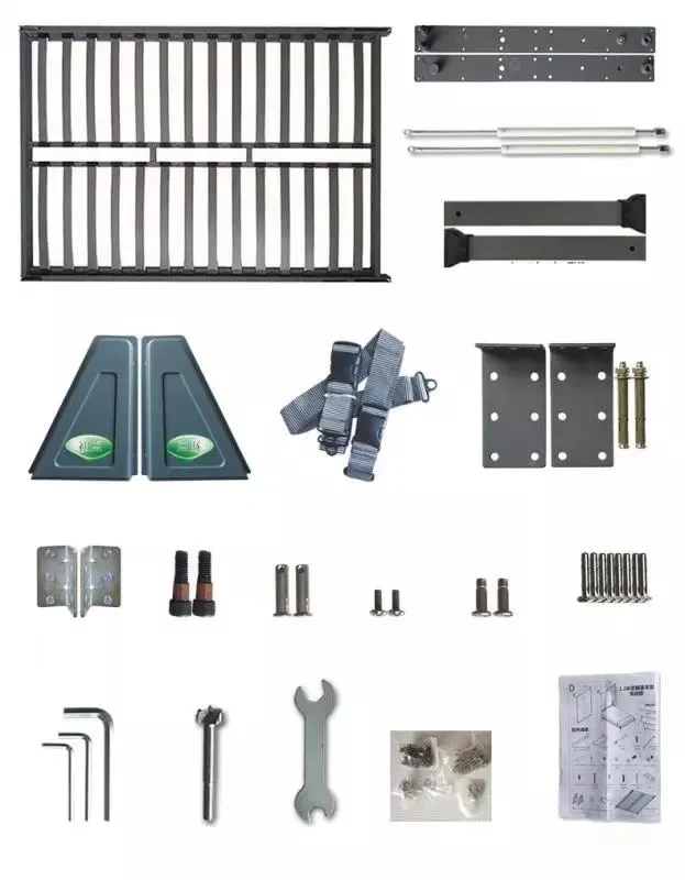 New design smart furniture customizable solid wood folding bed space saving  vertical wall bed multi-function murphy bed