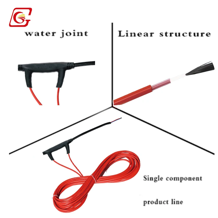 24K 48K 60K Carbon Fiber Heating Cable with PTFE/PVC Resistance for Floor Heating Systems & Parts