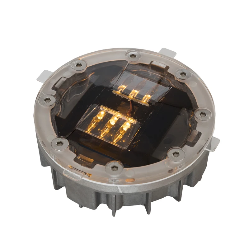 Blinking IP68 zebra crossing led floor pavement light solar led road marker lights