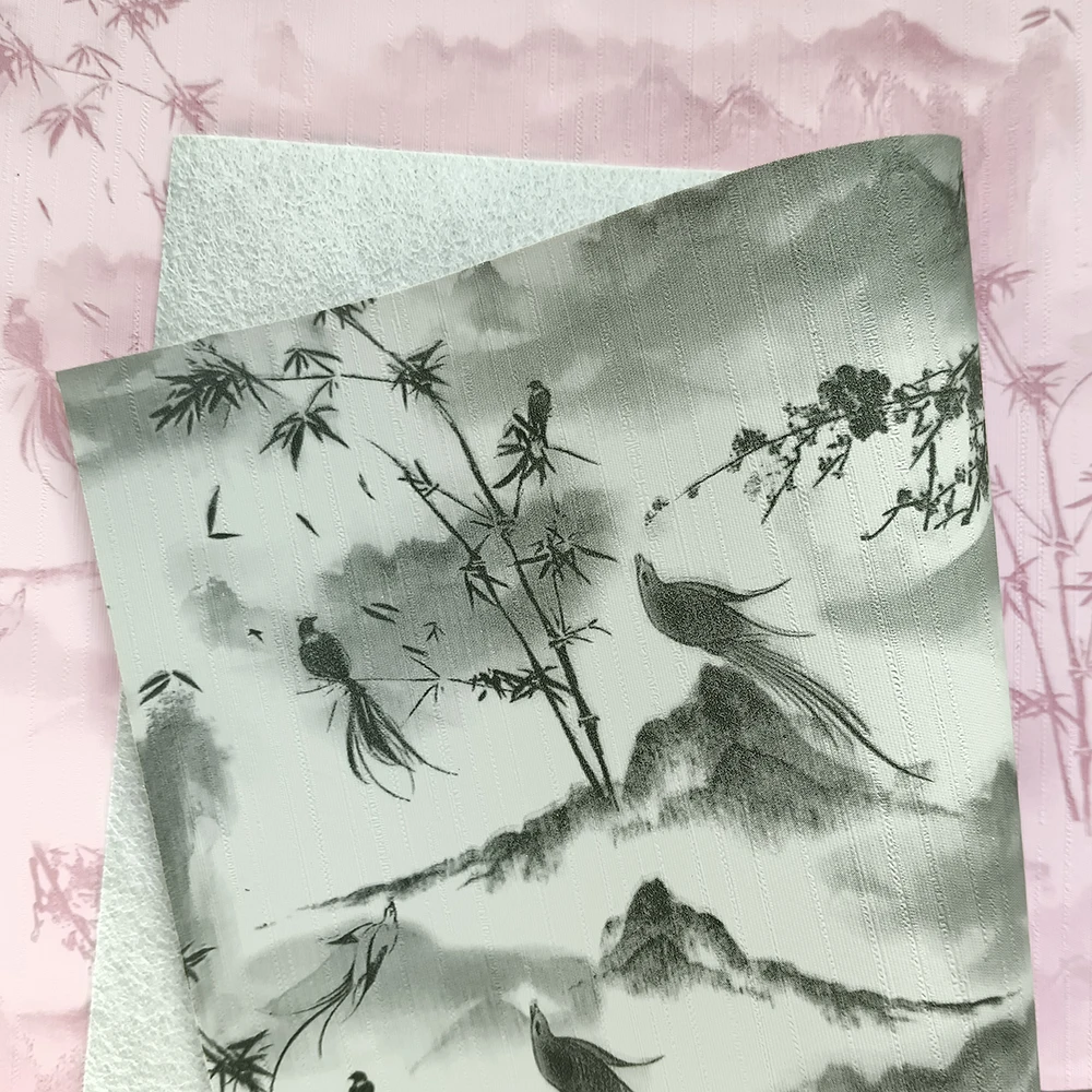 Wear-resistant PVC 0.5mm artificial leather high quality fabric decoration or packaging leather pattern printing process
