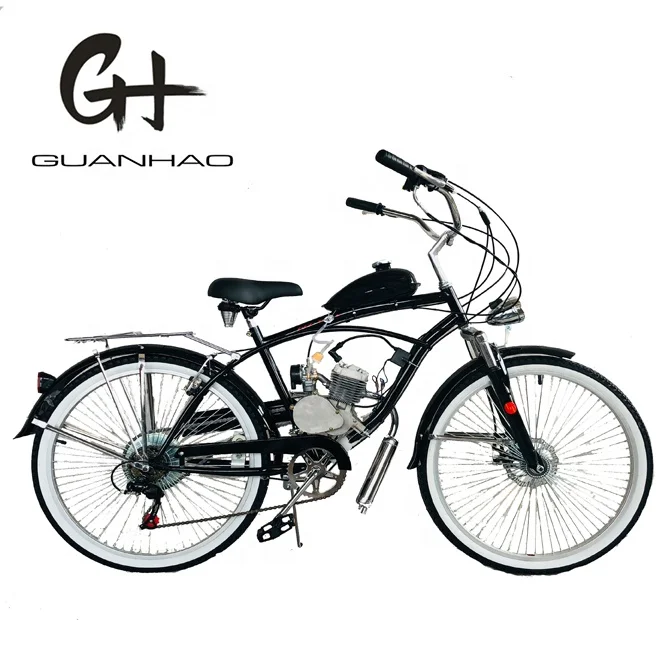 26 дюймов газовый двигатель CE OEM 2-х тактный 50CC дешевле 2-колесный скутер с Пляжный круизер мотоциклы