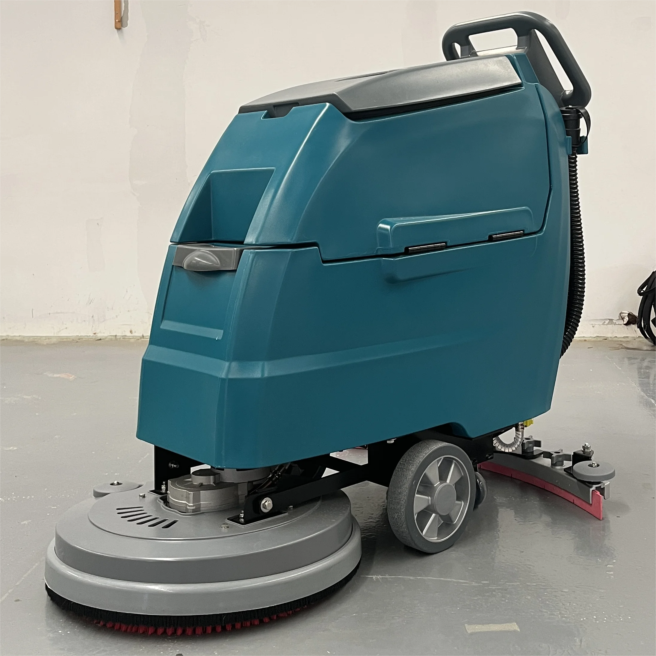 IronBee JB50 Walk Behind Floor Scrubber Cleaning Equipment 24V/870W 60L Industrial Road Floor Scrubber With Batteries