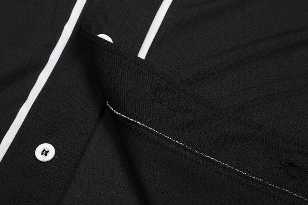 wholesale full sublimation blank v neck vintage baseball stripes t shirt baseball jersey men