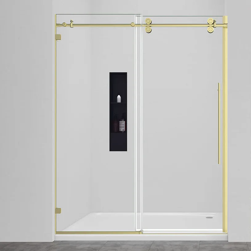 Foshan Golden Sliding Frameless Shower  Door Kit