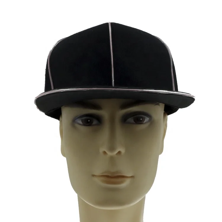 2019 Yellow El Led Neon Wire Light Up Hat with 3 Mode Adjustable Headlight Flashing for Halloween Rave Party Club