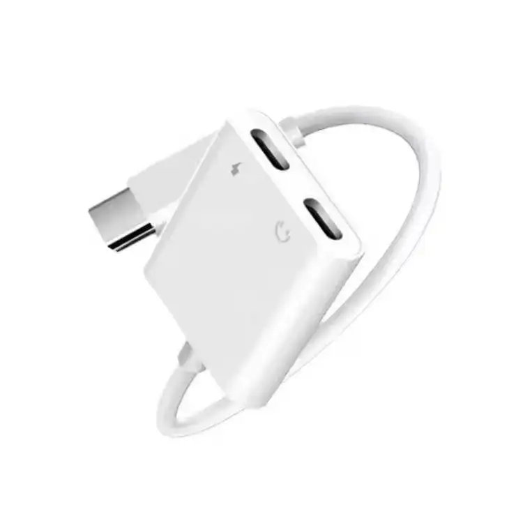 2 in 1 Type C to 3.5mm Audio Adapte Headphone and Charger Laptop Adapter USB