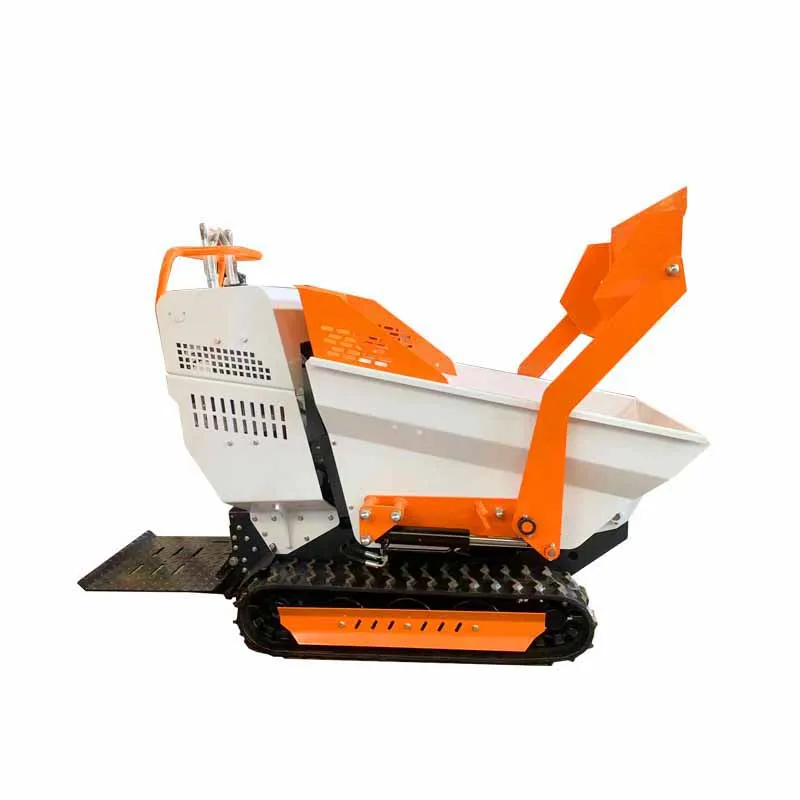 Hydraulic Tracked gasoline Mini Dumper 300 kg/500 kg/1000 kg Skip Loader/dumpers with Loncin engine EPA/Euro 5