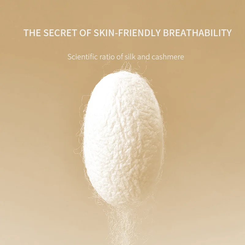 New design autumn winter cashmere silk clothes pants men round neck warm thermal underwear