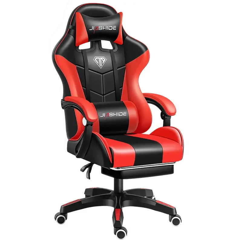 Modern comfortable design gaming chair with footrest swivel racing chair gaming
