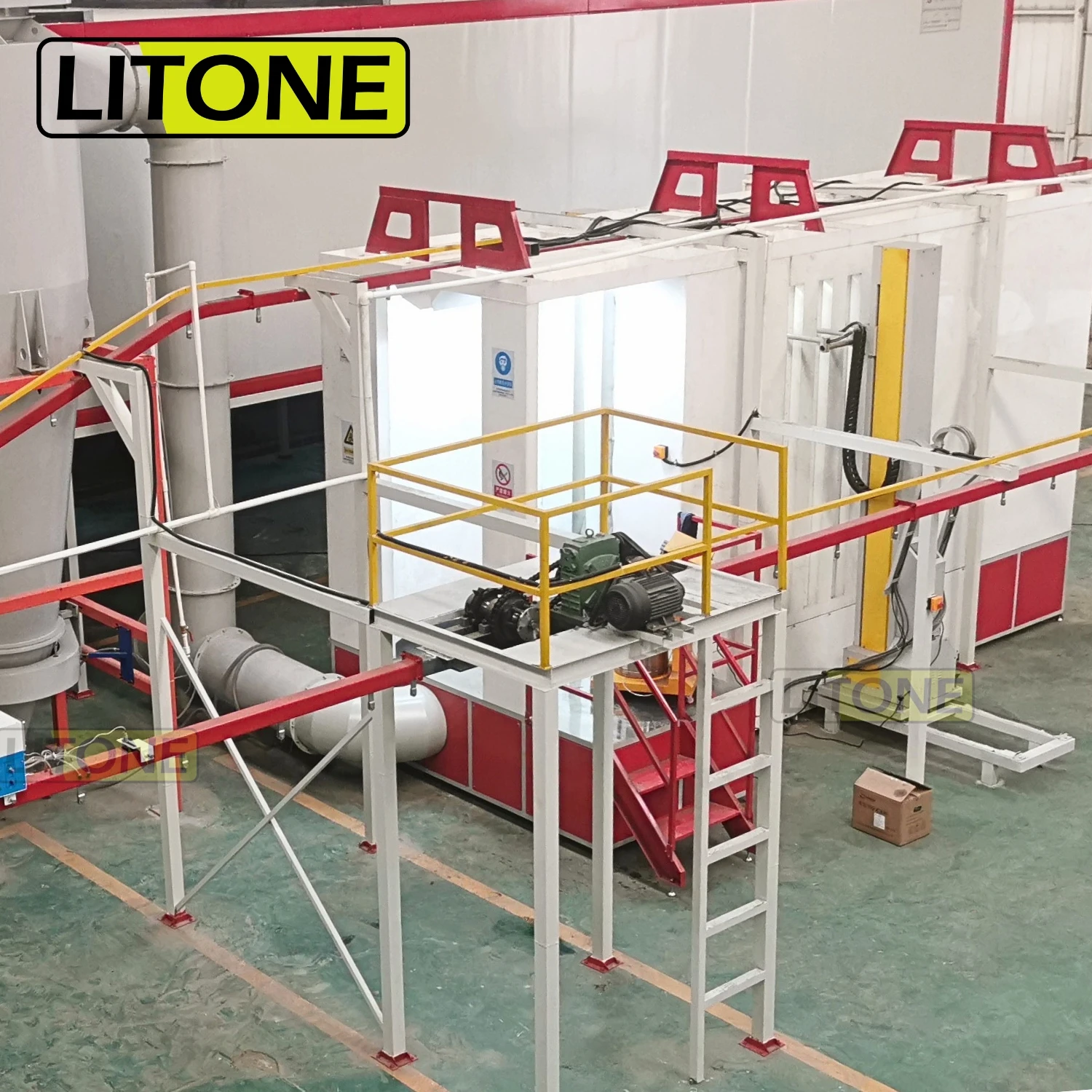 aluminum profile diy powder coating section Production line oven with automatic chemical dosing system