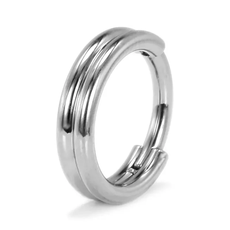 Wholesale Titanium Body Piercing Jewelry Hinged Segment Clicker Nose Rings Jewelry