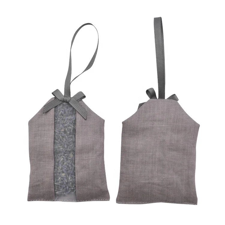 
Wholesale Linen and organza natural 5A food grade lavender sachet bag 