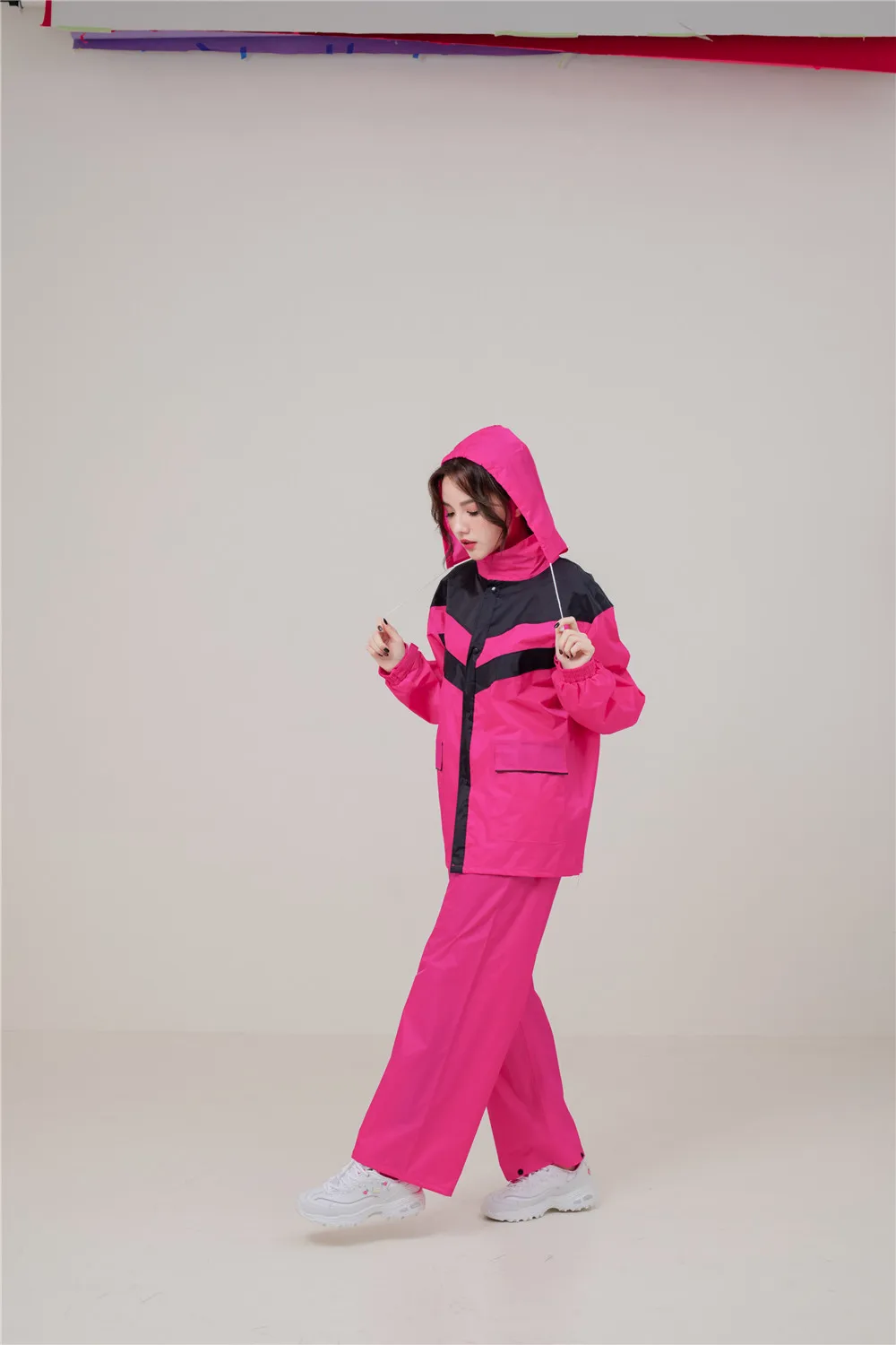
Polyester water proof rain coat rain suit poncho for adults 