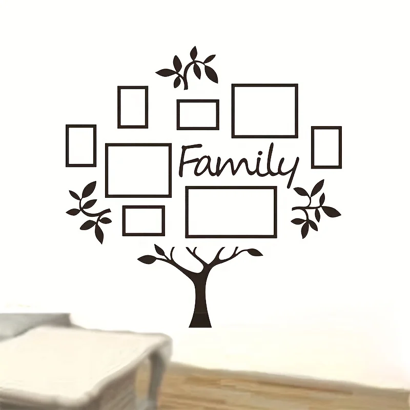 Wholesale Family Tree With Photo Frames Wall Decorations 3D Acrylic Wall Sticker Home Decoration Family Tree Wall Sticker