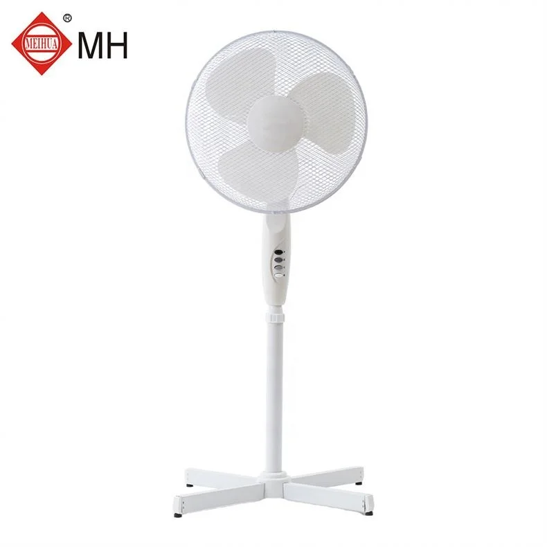 High Efficiency Indoor Home Use Spiral Powerful Wind 220V Plastic Standing Floor Fan
