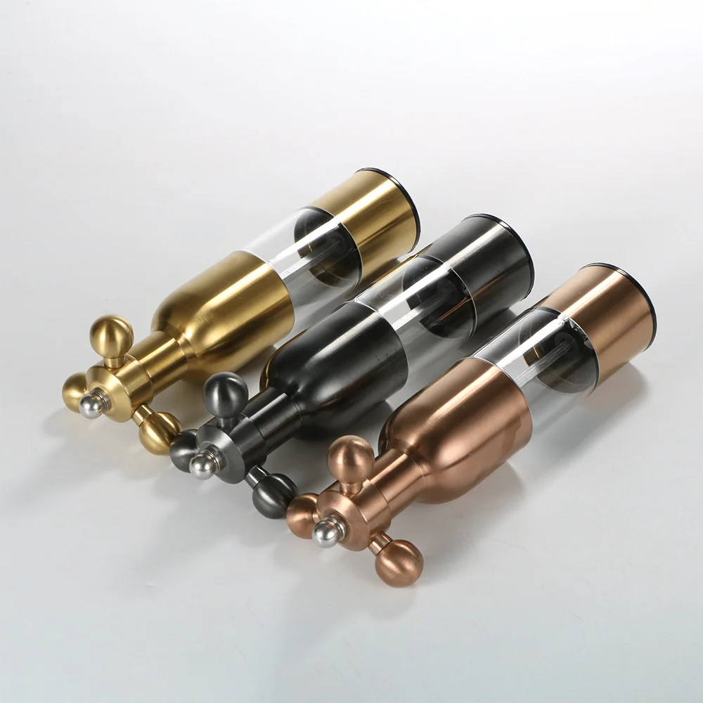 Kitchen Tool Grinder Core Spice Bottle Salt Glass with Pepper Mill Ceramic Transparent Customised
