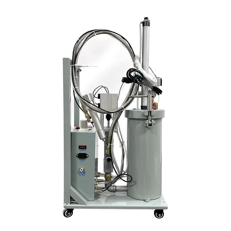 Полуавтоматический дозатор клея 2.6L Дозирующий станок с бустерным насосом простое смесительное оборудование