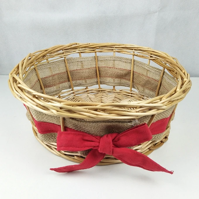 Factory hot sale Christmas willow gift basket