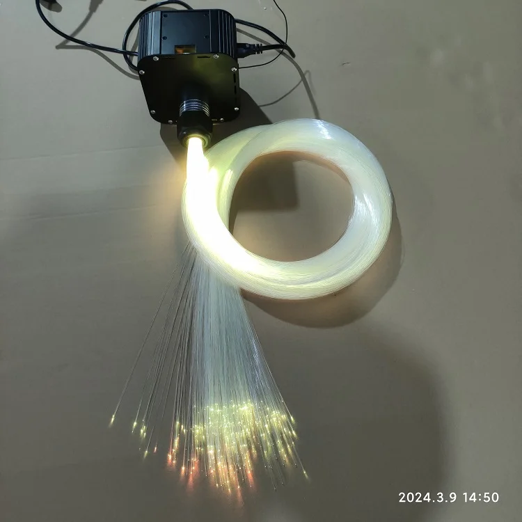 16W optic fiber light kit with 2 meters length 0.75mm 6 inch fiber kit light source starlight headliner kit
