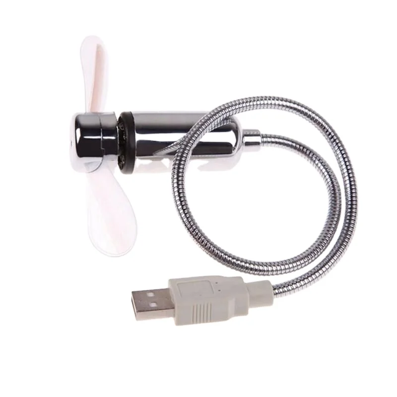 USB Мини Гибкий время светодиодные часы Usb вентилятор со светодиодной подсветкой прикольный гаджет гибкая Часы Вентилятор Гаджеты