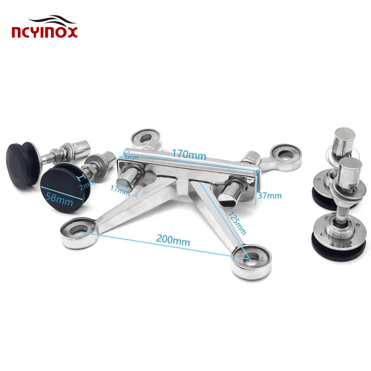 Stainless Steel K Type Glass Curtain Wall Spider Fitting