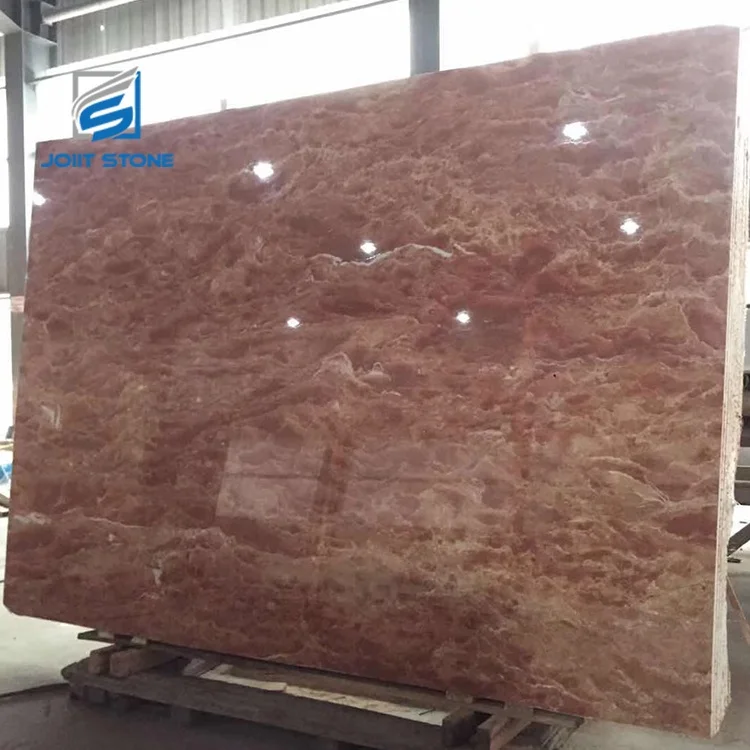 Professional Red Jade Marble Orange Slabs