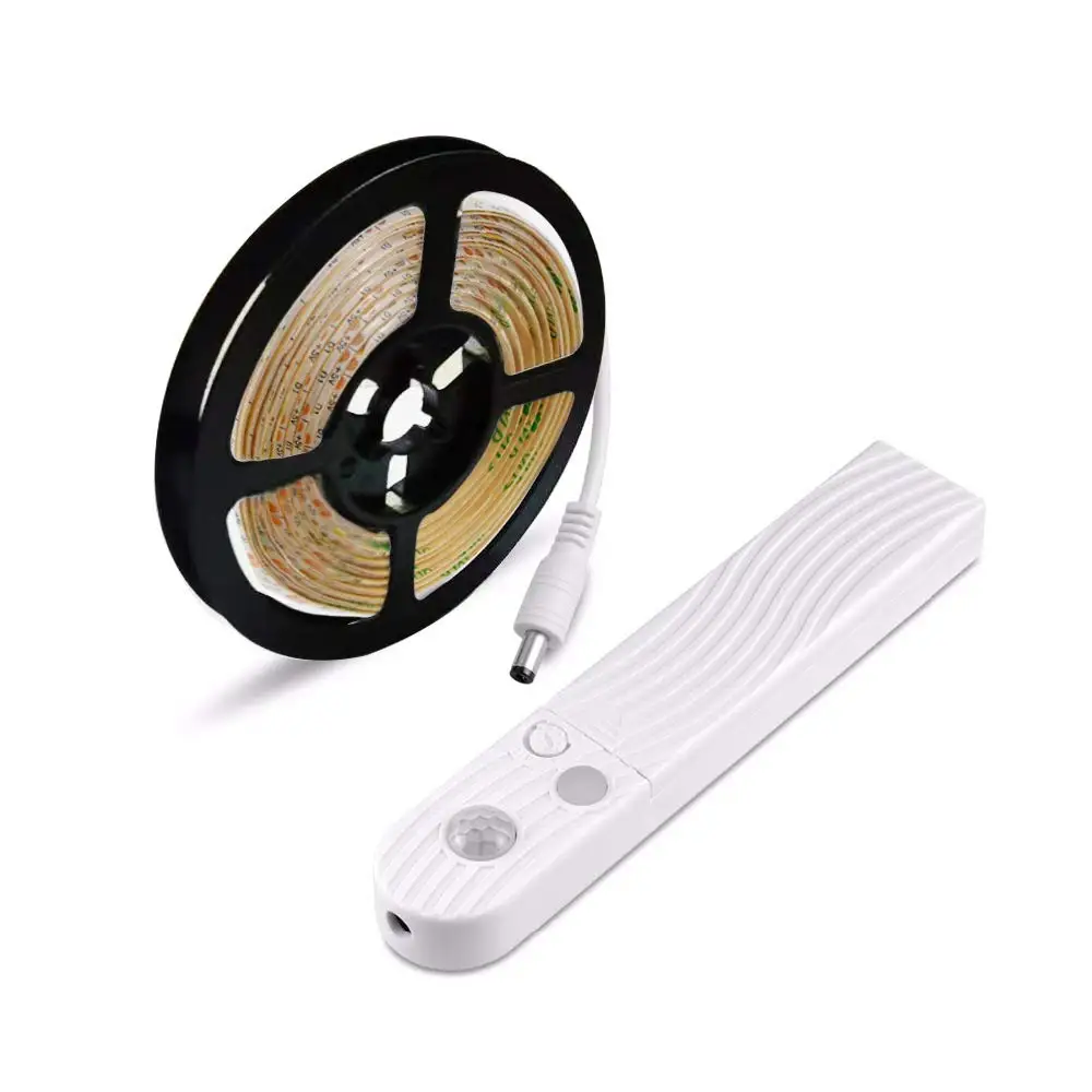 Pir Motion Sensor Cupboard Closet Bedroom Wardrobe Kitchen Lighting Smart Led Strip Lights