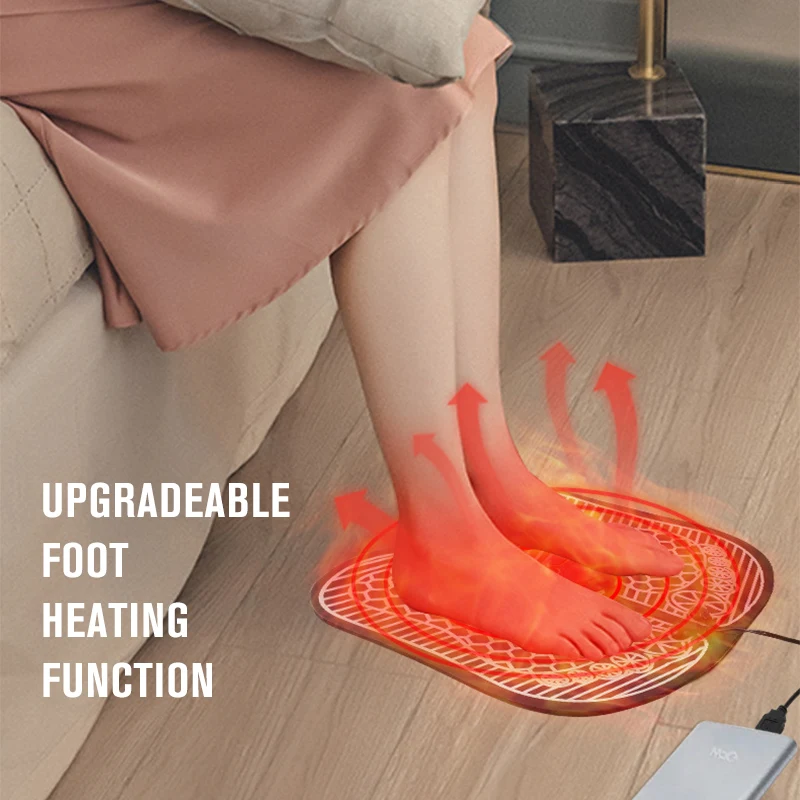 EMS Foot Electric Pulse Massage Pad Blood Relaxing Muscle Stimulator for Muscle Relaxation and Stress Relief