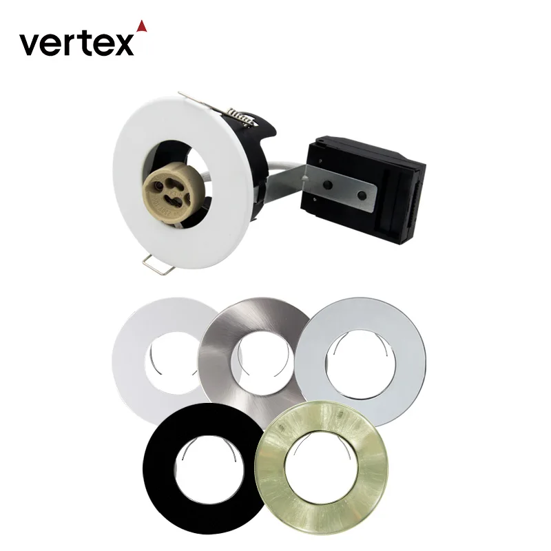 50W max fire rated downlights gu10 lamp dimmable led or Halogen ceiling downlight CE 5 years warranty