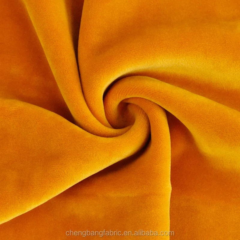 Chengbang Fabric Heavy Weight 480g Polyester Spandex Double Side Fur Velbour Curtain Fabric Sofa Cloth