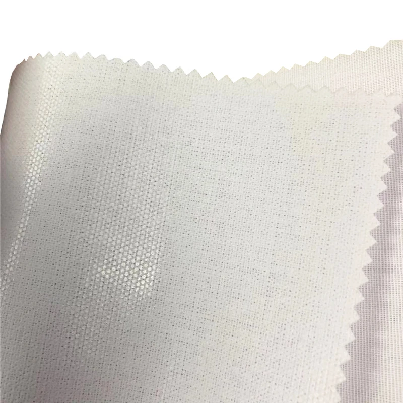 
xingyan 135gsm 100% polyester woven thermo fusing shirt interlining 