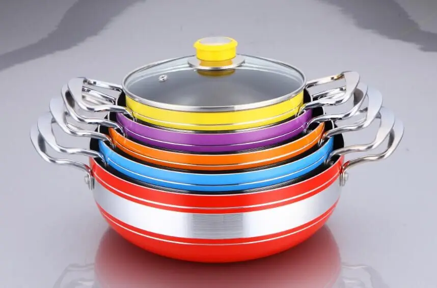 Кастрюля премиум-класса антипригарная кухонная посуда запасные кастрюли алюминиевые кухонные наборы