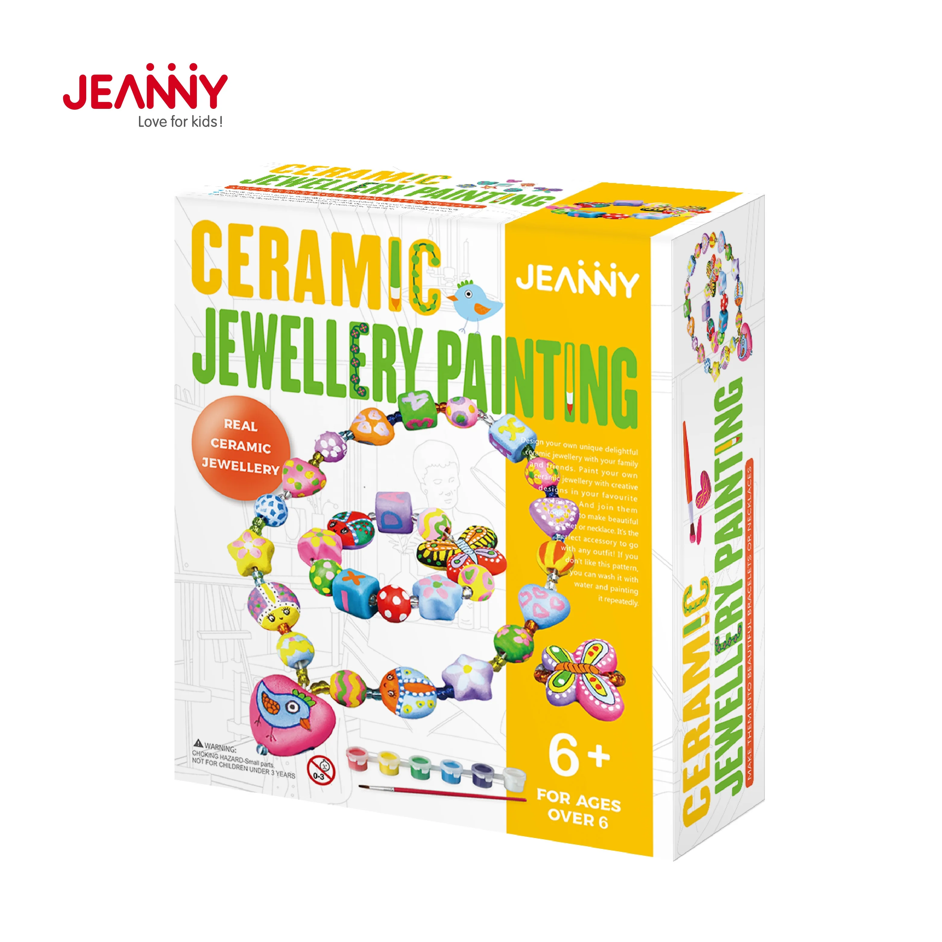 Design Painting Toys Creative Set Educational Handmade DIY Ceramic Jewellery Crafts Kit For Kids