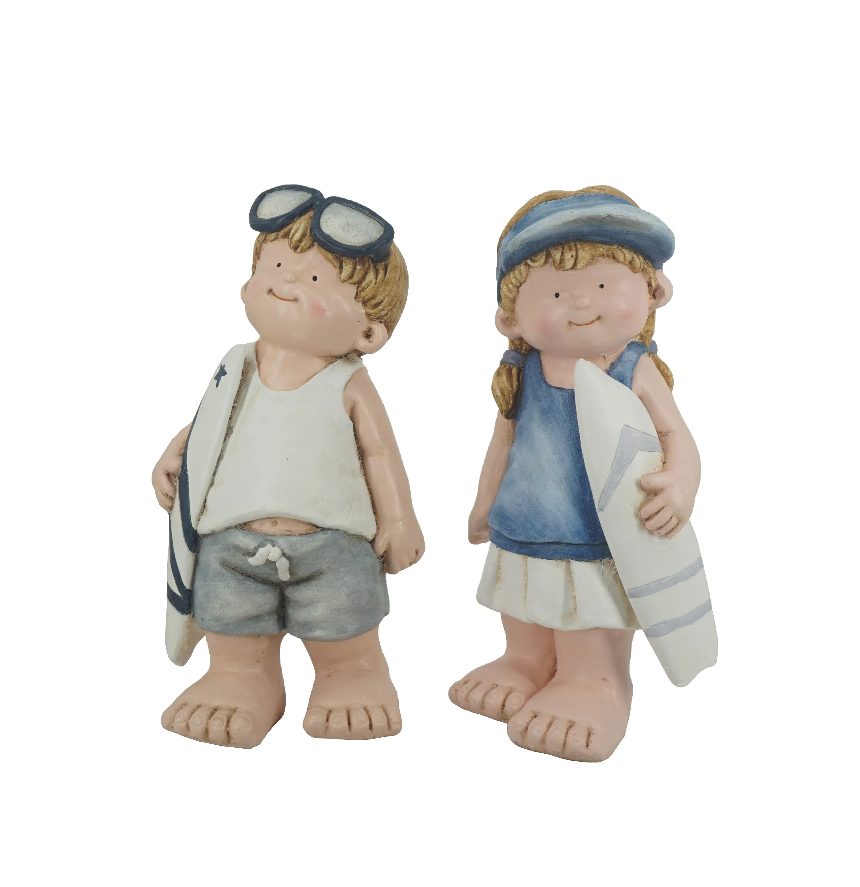 
Magnesium Oxide Crafts Boy Girl Figurine Figurine Magnesium Oxide Statue Craft Exhibition Souvenir Trophy Gifts Art Sculpture A 